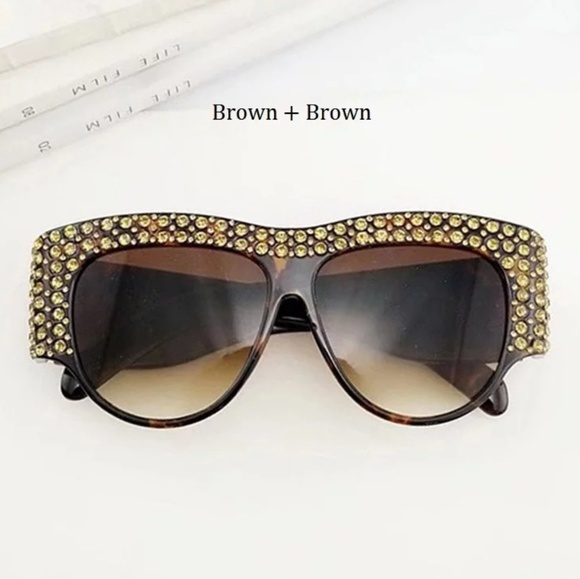 SEXY Full frontal Swarovski Crystal Stunner Shades - Picture 6 of 6